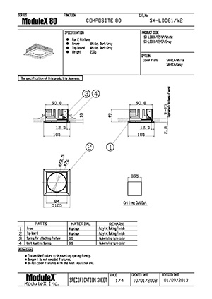 SX-LD081 Specification Sheet