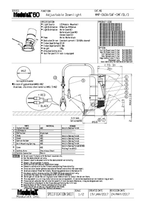 MMP-060A/10A Specification Sheet