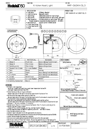 MMP-060KH Specification Sheet